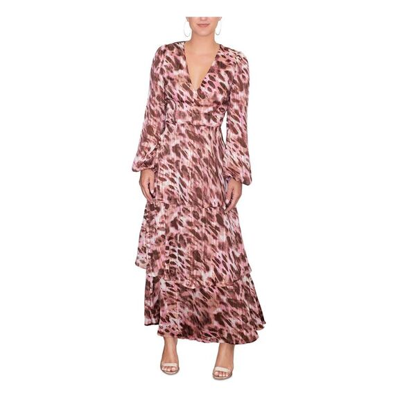 RACHEL ROY Womens Red Short Sleeve Off Shoulder Evening Wide Leg Jumpsuit
